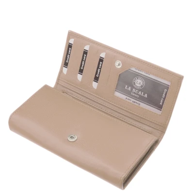 Portofele piele dama LA SCALA ANC064-l.beige-image3