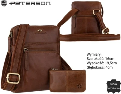 Borseta PETERSON 1904E-MLO-9865 Brown