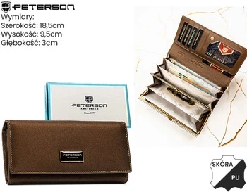 Portofel PETERSON PS401-HNL-2791 Brown