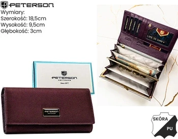 Portofel PETERSON PS401-HNL-2807 Purple