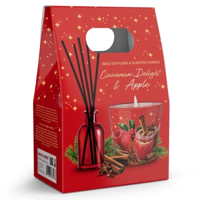 Set lumanare cu odorizant cinnamon apple