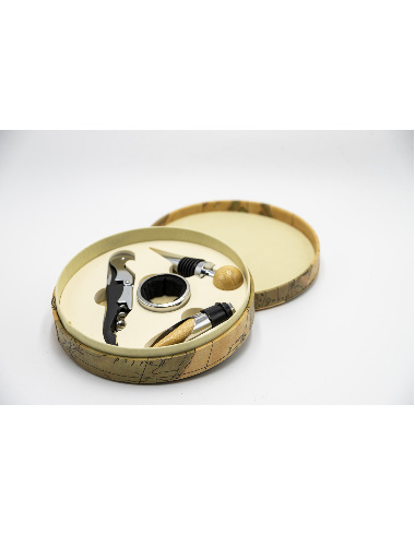 SET VIN PIELE ROTUND 608173