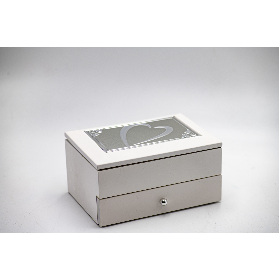 Cutie bijuterie AFAS0053 alb sertar - inima