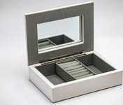 Cutie bijuterie AFAS0068 alb - flori