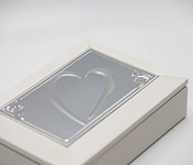 Cutie bijuterie AFAS0068 alb - flori