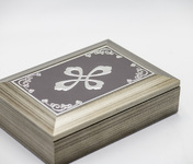 Cutie bijuterie AFAS0277 gri - inima