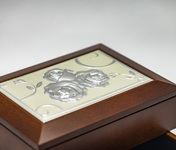 Cutie bijuterie AFAS0053 marou sertar - flori