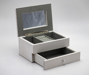 Cutie bijuterie AFAS0053 alb sertar - fluturi