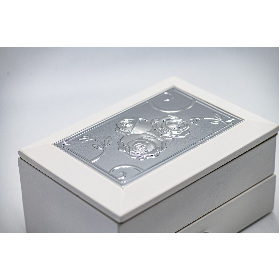 Cutie bijuterie AFAS0053 alb sertar - trandafir