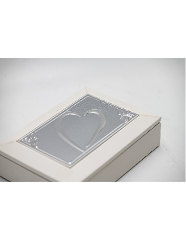 Cutie bijuterie AFAS0068 alb - inima